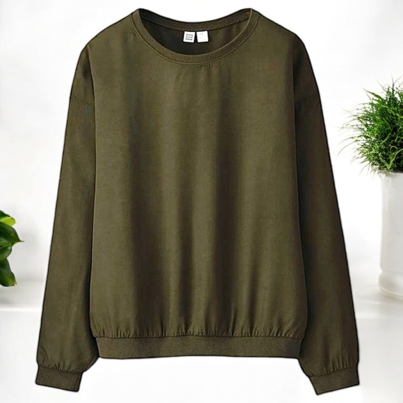 Uniqlo Women’s Green Twill Long Sleeve Top - Picture 4 of 16